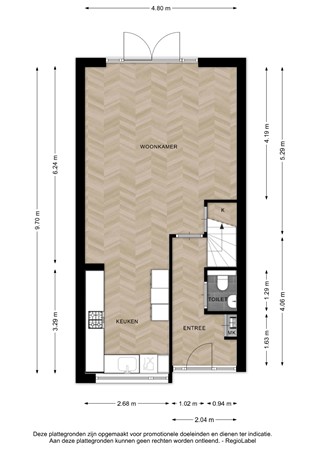 Floorplan - Leonard Springerlaan 238, 7425 HA Deventer